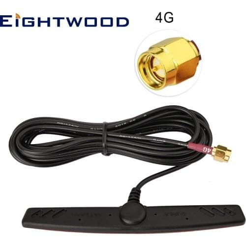 Eightwood 4G LTE 2dBi Omni SMA Male Patch Antenna for 4G LTE Wireless Router Remote IP Camera in Vehicle Truck RV Signal Booster