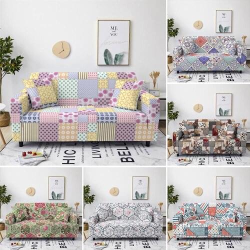 Mandala Elastic Sofa Cover Bohemian Flowers Stretch Sofa Slip Covers For Living Room 1/2/3/4 Seater Sofa Furniture Protector