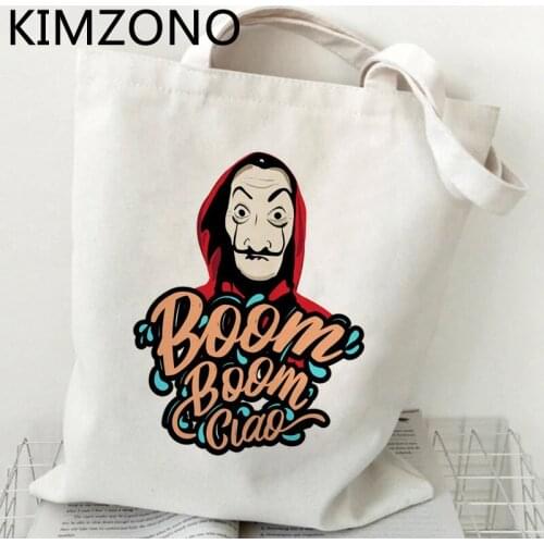 La Casa De Papel shopping bag reusable shopping bolso bolsa bag ecobag reciclaje sacolas