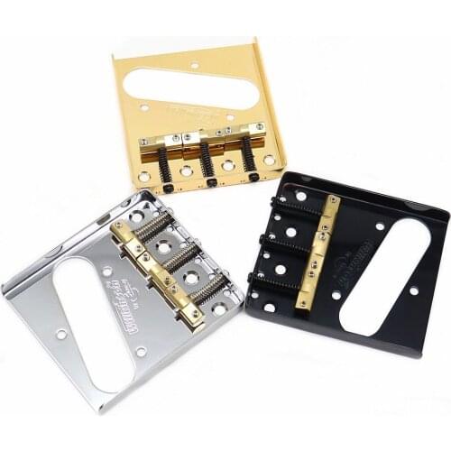 Guitar Bridge Wilkinson WTB Ashtray Bridge for TL guitar with Brass Saddle Golden/Sliver/Black