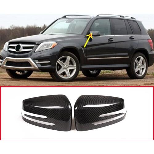 Real Carbon Fiber For Mercedes Benz W204 A W176 E W212 E W207 GLA X156 CLA W117 CLS W218 Side Rearview Mirror Cap Cover Stickers