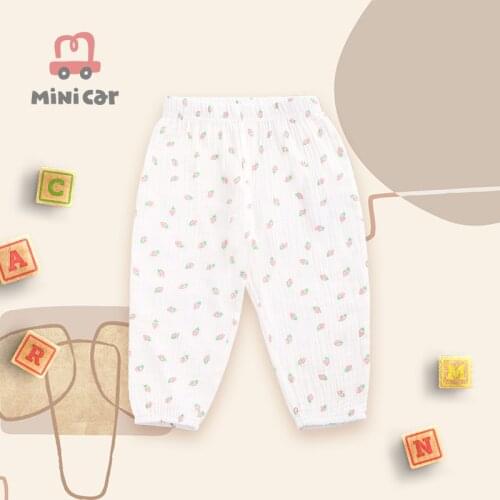 New 2-5y 2021 Summer Solid Color Linen Children Ankle-length Pants for Baby Girls Pants Harem Pants for Kids Child