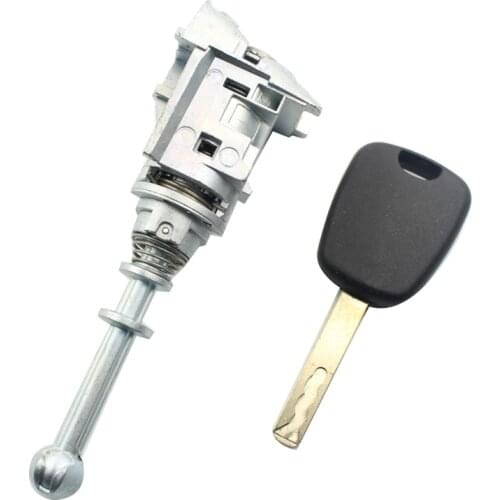 1Set Front Left Door Lock Cylinder Auto Door Lock Cylinder with 1 Key for Citroen C4 2004-2008 Picasso 2006-2008 C-QUATRE
