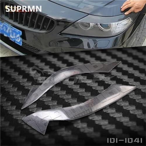 Suitable for BMW Z4 E89 modified carbon fiber lamp eyebrow lamp frame headlight eyebrow stickers special decoration 09-12