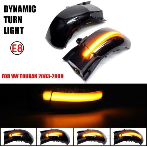 12V LED Dynamic Blinker Indicator Light Turn Signal Seuqential Side Marker Lamp For VW Touran 1T1 1T2 2003 2004 2005 2006 2009