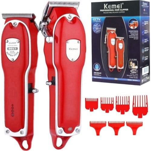 Professional powerful finishing facial electric hair clipper and hair trimmer adjustable hair clipper rechargeable haircut kit