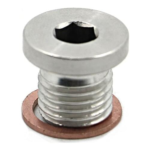 Crankcase Engine Oil Drain Plug and Washer for Polaris RZR 570 800 900 1000, Sportsman 570 600 700 800 850 1000, Ranger 570 700