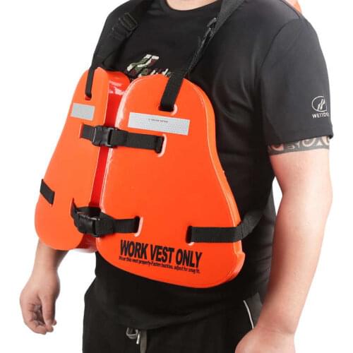 Swimming Life Vest High Buoyancy Survival Floating Jacket Reflective Film Safety Life Jacket with Quick Release Buckle