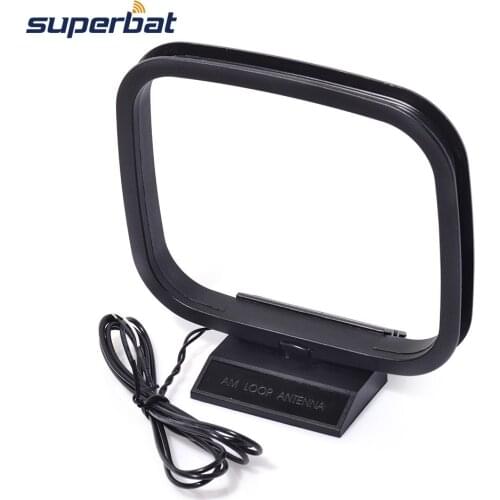 Superbat Indoor Hi-Fi AM Loop Wire Antenna 2 Bare Wire Connector for Yamaha Onkyo Denon Home Stereo Receiver Systems