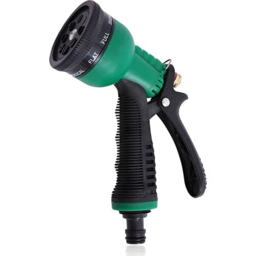Durable ajustable hose nozzles 8 pattern garden water gun high-pressure water spray gun for household car wash water gun head