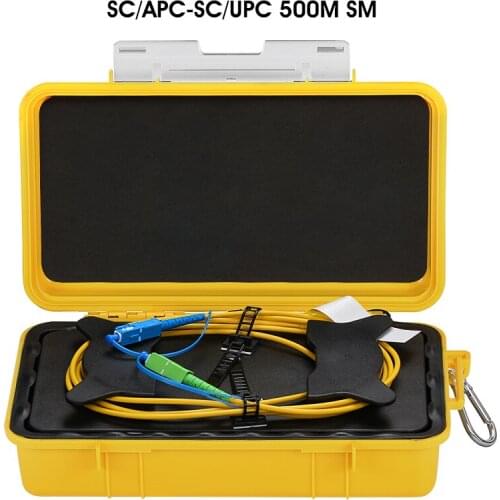 High Quality SC APC-SC UPC OTDR Launch Cable Box 500M OTDR Test extension line single mode optical fiber tester
