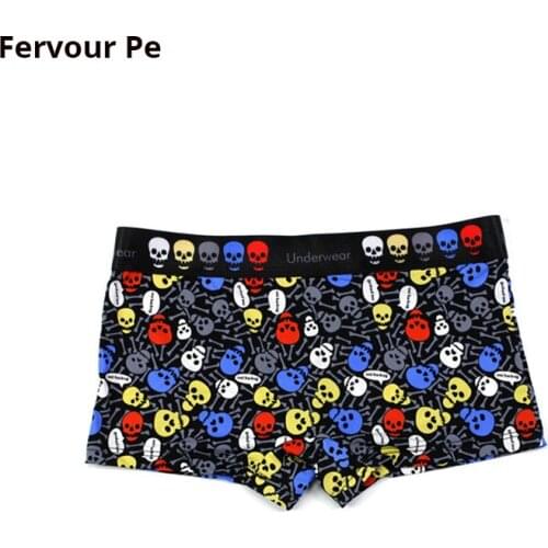 Fervour pe Women Panties Letter Print Ice Silk Boyshorts Low Waisted Female Underwear M-2XL A19111