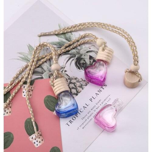 10/30/50pcs 5ml Air Freshener Car Perfume Bottle For Essential Oils Car Auto Ornament Car-styling Hot Perfume Pendant