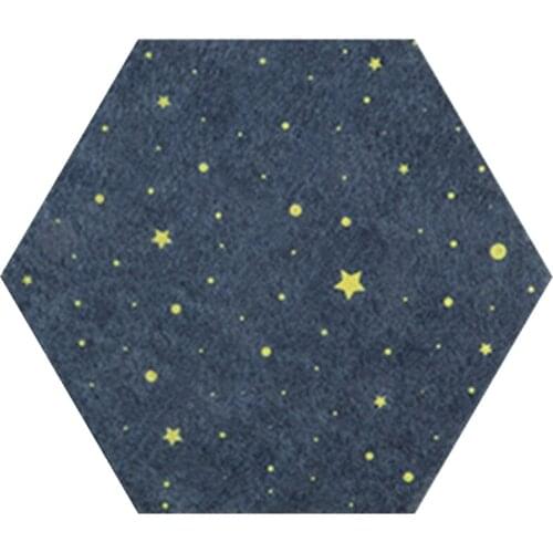 10PCS Felt Hexagon Starry Sky Background Board DIY Puzzle Photo Household Message Board Home Decoration Board
