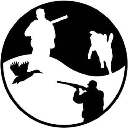 15cm*15cm Car Styling Rabbit Duck Season Hunting Vinyl Car Stickers S6-3335