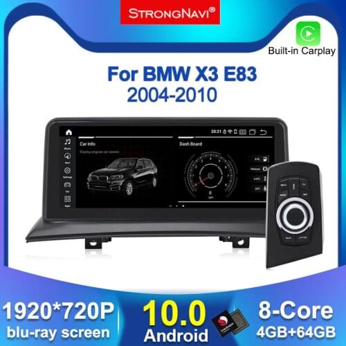 4G+64G 1920*720P Android 10 For BMW X3 E83 2004 - 2010 Car Radio Multimedia Video Player Navigation GPS Built in Carplay WIFI