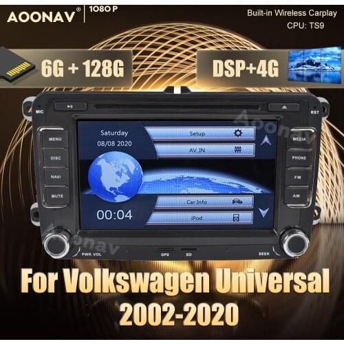 2 din Android 10.0 car radio For Volkswagen Universal 2002-2020 car stereo radio multimedia GPS Video Audio Radio Head Unit