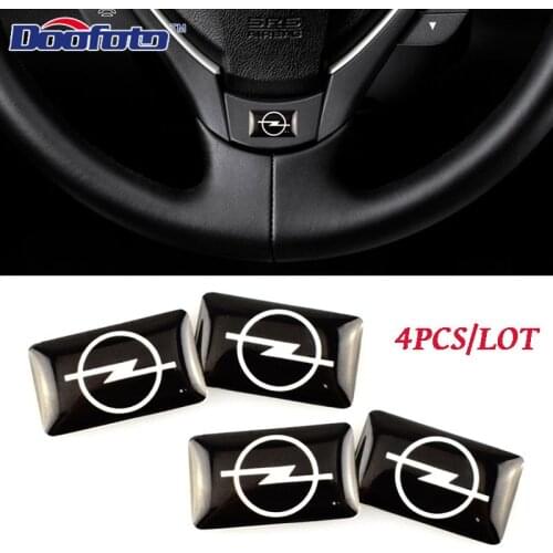 Car amblmes stickers For Opel Astra G Corsa Insignia Astra Antara Meriva Zafira Interior Badge steering wheel decals