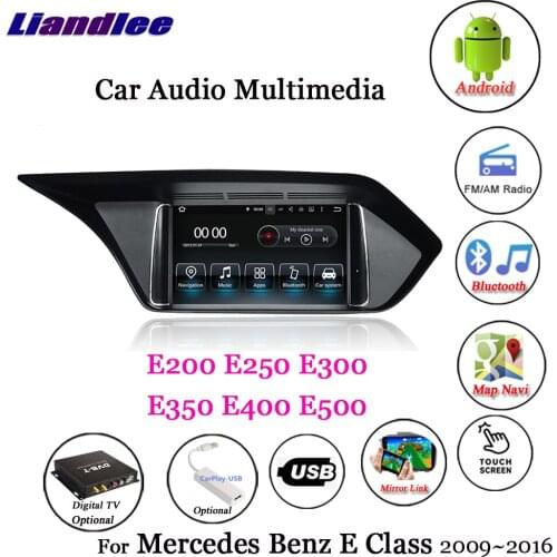 Car GPS Navigation Multimedia Player For Mercedes Benz E200/E250/E300/E350/E400/E500 Android Screen Auto Carplay Radio Stereo