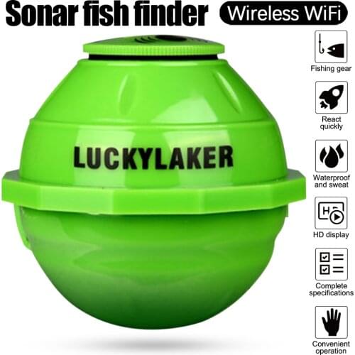 Wireless Fish Finder WiFi Sounder Sonar Fish finder 50M/130ft Sea Fish Detect Finder for IOS Android Detection Depth Echo Sound