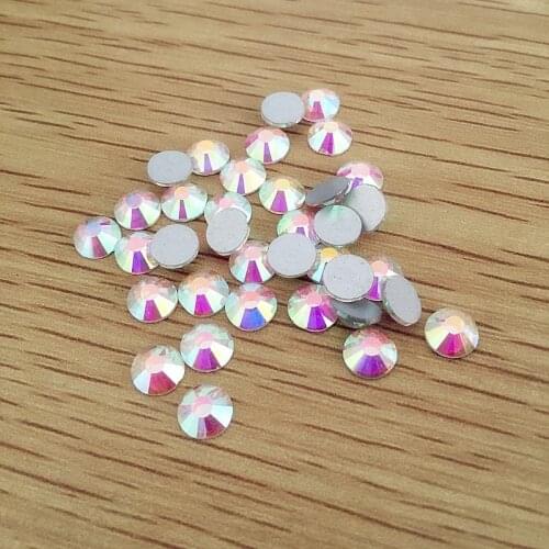 Glitter Rhinestones Crystal AB SS20 5bags=5*1440pc Non Hot Fix FlatBack Strass Sewing & Fabric Garment Rhinestone Nail Art Stone