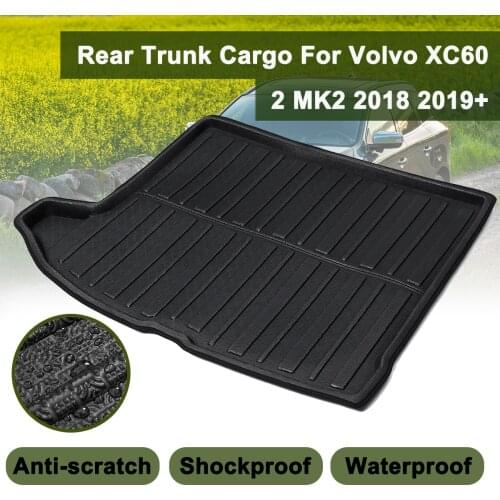 For Volvo XC60 2 MK2 2018 2019+ Boot Cargo Liner Rear Trunk Boot Mat Floor Carpet Luggage Tray Mud Protector Waterproof