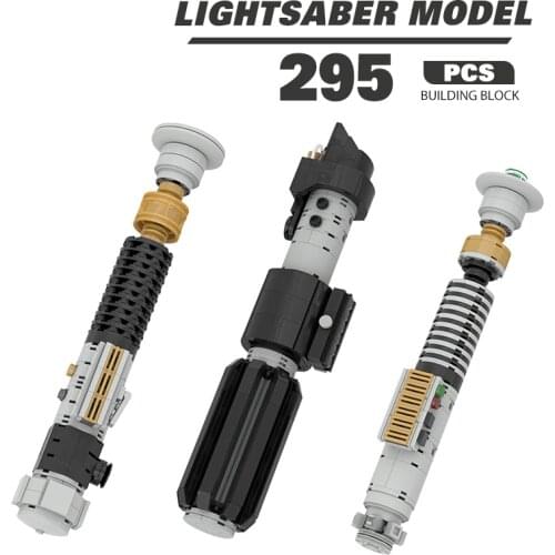 Movie Figures General Robot Grievous Vader Lightsaber Hilt Toy for Children Model Combat Weapon Building Block Toy for Boy