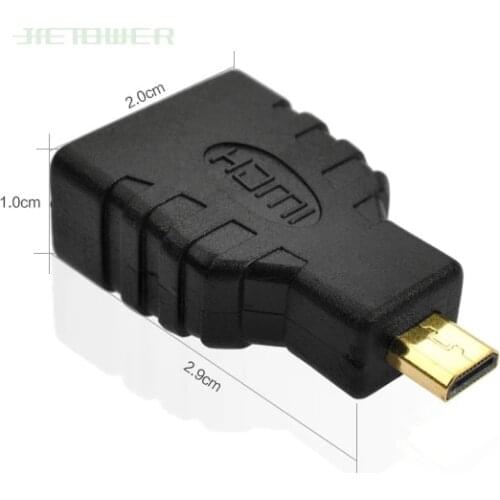 HDMI Female To Micro HDMI/TYPE D Male Plug Adapter Gold-Plated Connector HDMI F/DM Adapter Converter For LCD TVs 500pcs/lot