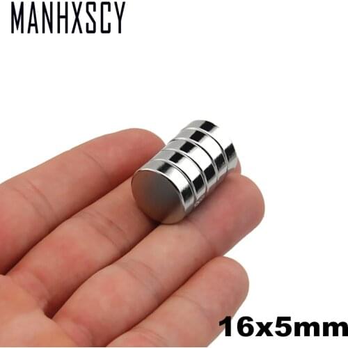 50pcs Neodymium N35 Dia 16mm X 5mm Strong Magnets Tiny Disc NdFeB Rare Earth For Crafts Models Fridge Sticking magnet 16x5mm