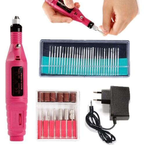 Nail Drill Electric Apparatus Machine for Manicure Milling Drill Bits Set Cuticle Gel Remover Cutters for Manicure Mill Machine