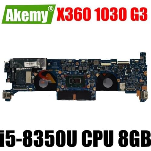 For HP EliteBook X360 1030 G3 Laptop Motherboard With i5-8350U CPU 8GB RAM L31862-601 DA0Y0PMBAF0
