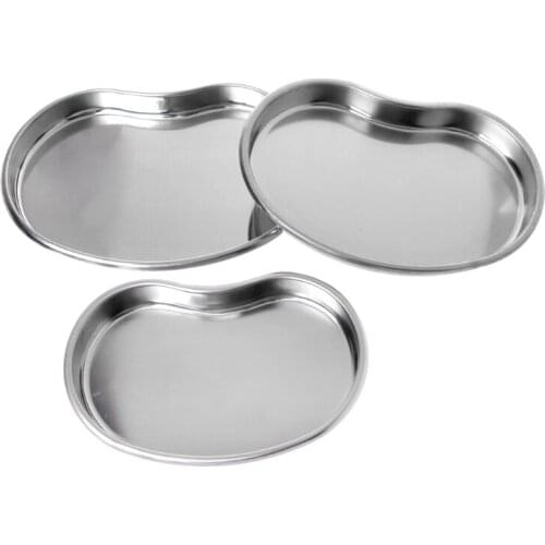 Stainless Steel Kidney Bowl Curved Trays Dental Tool Docters Use Trays
