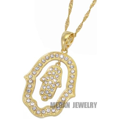 Muslim hamsa hand of fatima pendant & necklace charm fashion Gift & Jewelry