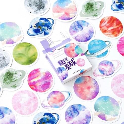 45 pcs/box 32 Planet Kawaii paper stickers Diary decoration diy scrapbooking label seal Hand account sticker stationery