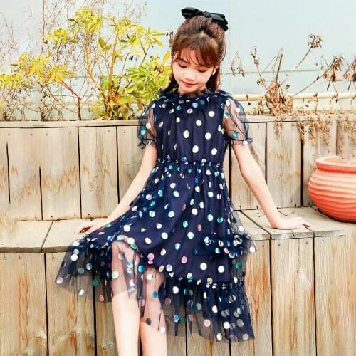 New Girls' Dress In Summer Korean Baby Clothes Toddler Girl Fall Clothes 2021 Kids Dresses for Girls