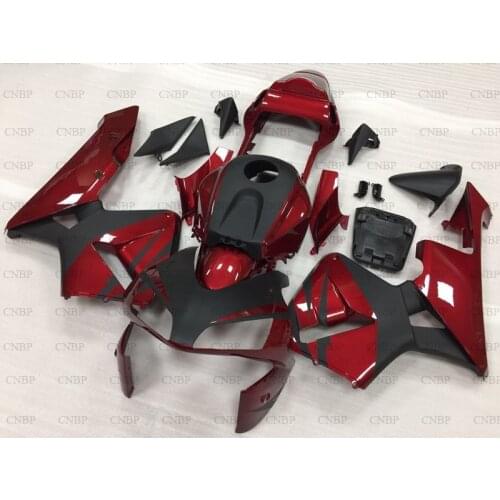 For Honda CBR600RR 2003 - 2004 Full Body Kits CBR600 RR 04 Fairings CBR 600 RR 04 dark Red Black Plastic Fairings