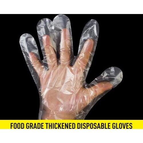 100/500PCS Food Plastic Gloves Disposable Gloves for Restaurant Kitchen BBQ Eco-friendly Food Gloves Fruit Vegetable Gloves