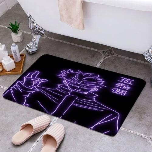 Gojo Satoru Anti-slip Doormat Vacuuming Water Absorbing Kitchen Bedroon Bath Floor Mats Home Entrance Home Decora