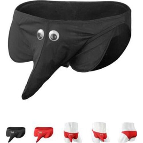 Sexy mens underwear Elephant nose style with penis pouch briefs panties ZJH0989S