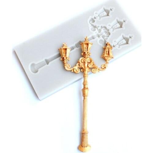 Sugarcraft vintage European style Lamp silicone mold fondant mold cake decorating tools chocolate gumpaste mold