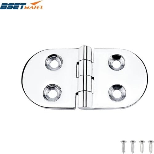 BSET MATEL 38*75m Heavy Duty Boat Hinge Door Strap Butt Hinge Marine grade 316 Boat Caravan RV Deck Cabinet Drawer Hardware