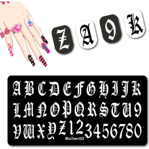 Dark Wind Gothic Nail Stamper Heavy Metal Transfer Plates Europe and America Nail Stamping Plates #022