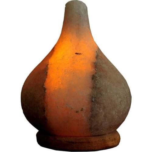 Drop Shaped Natural Rock Salt Lamp Çankırı Wired Bulb White 3-4Kg