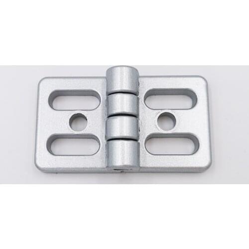 10pcs 4545 Aluminum Profile Industry Cabinet European Standard Metal Silver White Zinc Alloy Hinge