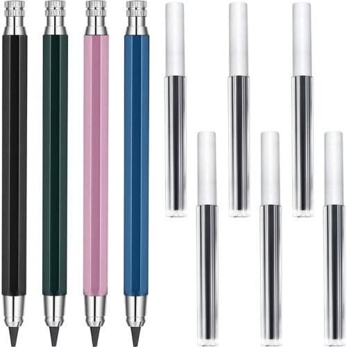 10 Piece 5.6mm Pencils Set Sketch Up Metal Automatic Mechanical Graphite Pencil for Crafting,Art Sketching,Woodworking