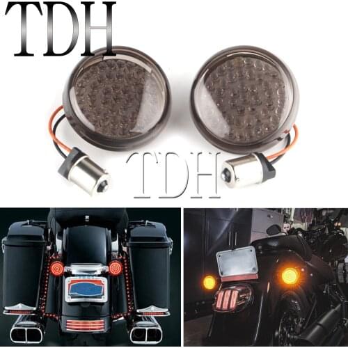 1156 LED Motorcycle Bullet Turn Signal Indicator Light For Harley Dyna Softail Sportster Road King Glide Street Bob FLHR FLST
