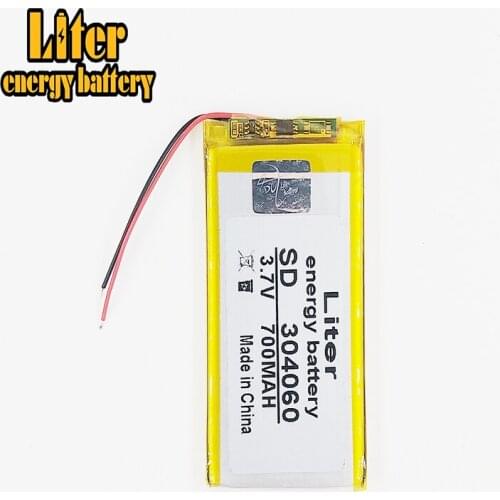 3.7V,700mAH,304060 PLIB; polymer lithium ion / Li-ion battery for GPS,mp3,mp4,mp5,dvd,bluetooth,model toy mobile bluetooth