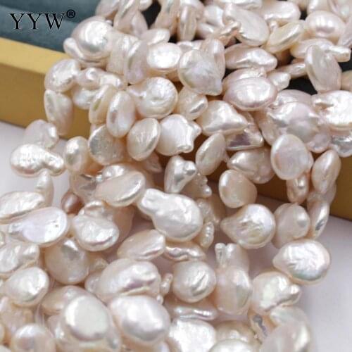 50pcs/Stand Keshi Cultured Freshwater Pearl Beads 11-14mm White High Quality Natural Pearls DIY For Necklace Jewelry Making