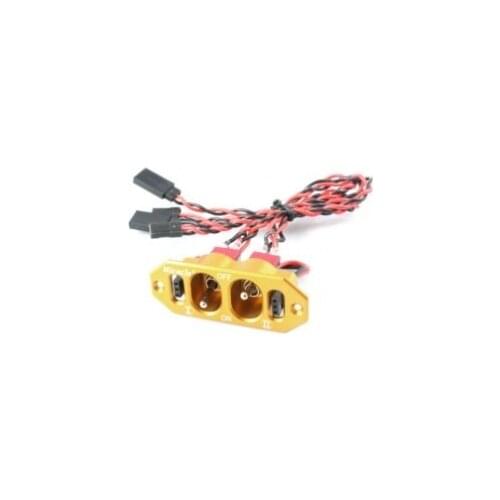Miracle Twin Power Switch with Futaba / JR Plug Cables Yellow Color -- Free Shipping
