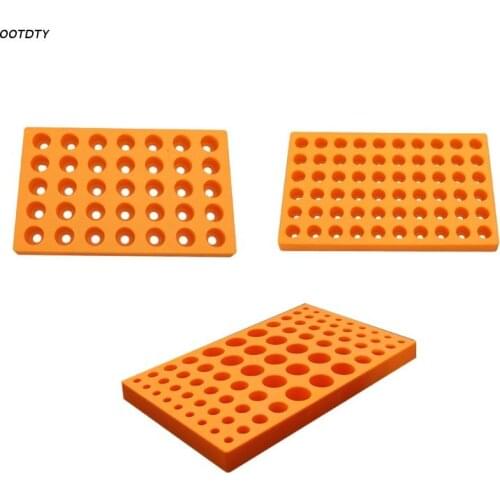 24mm 60 Holes /33mm 35 Holes /Multi Holes Router Bit Storage Tray Holder Yellow ER25 ER32 C32 Rack